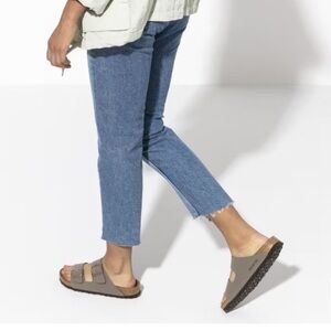 Birkenstock Arizona BS Slide Sandal - Women's stone US 8-8.5 (39) perfect! NIB